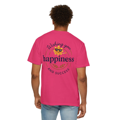 Wishing You Happiness Unisex T-Shirt, Casual Wear, Gift for Friends, Positive Vibes Tee, Summer Style, Motivational Clothing
