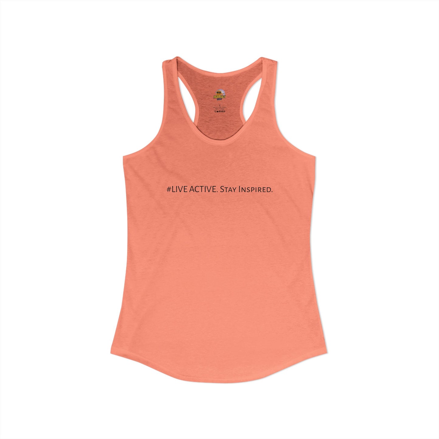 Women's "Live Active. Stay Inspired." Tank (Black Logo)