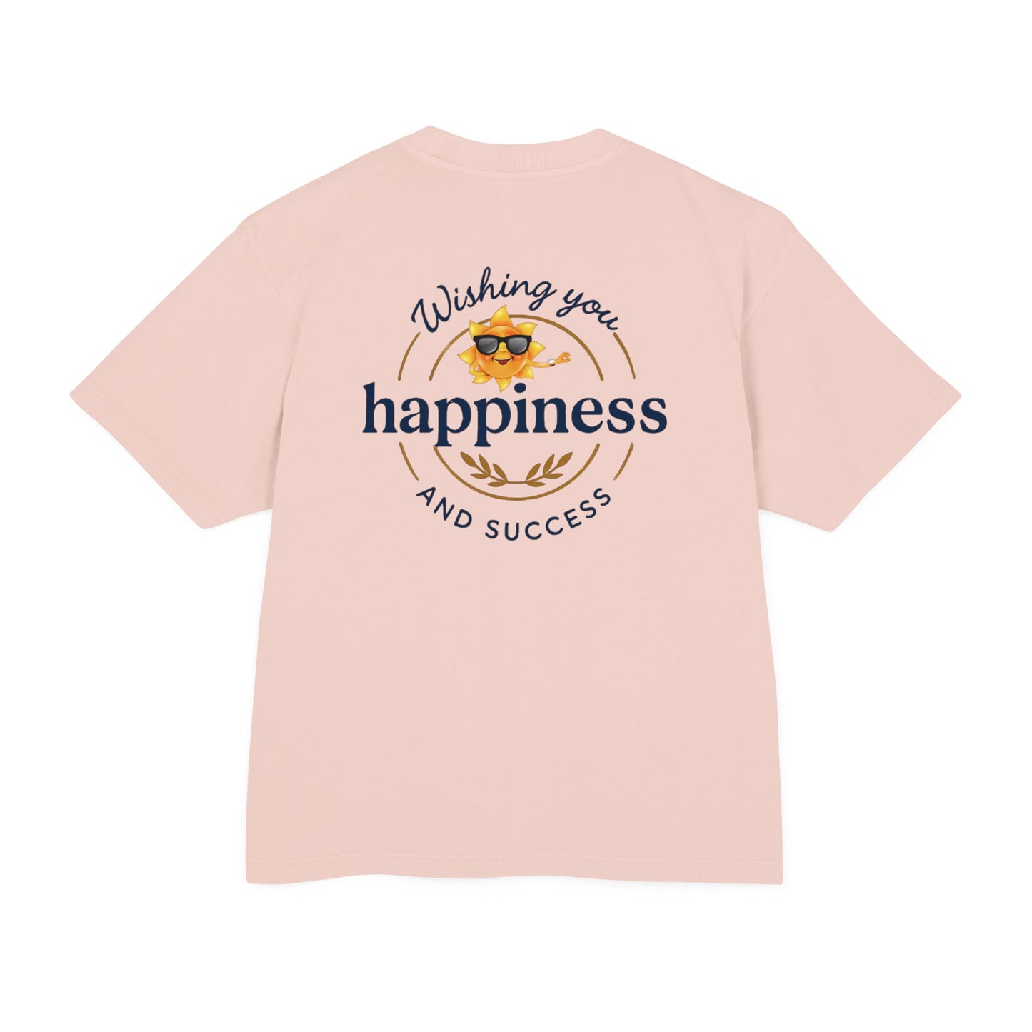 “Live Active. Stay Inspired.” with Happiness & Success — Boxy Graphic T-Shirt