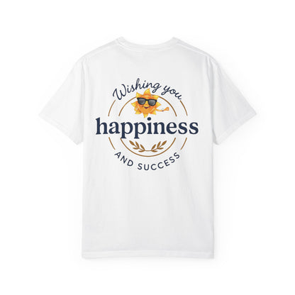 Wishing You Happiness Unisex T-Shirt, Casual Wear, Gift for Friends, Positive Vibes Tee, Summer Style, Motivational Clothing