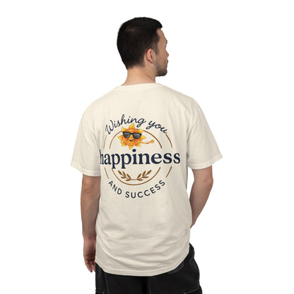 Wishing You Happiness & Success Swoosh Cross T-Shirt, Positive Vibes Motivational Clothing