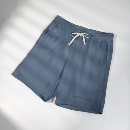 "Live Active. Stay Inspired." Sweat Shorts — Lightweight Casual Lounge Shorts (Black Logo)