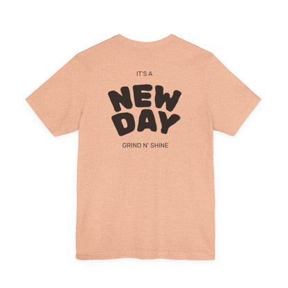 It's a New Day Unisex Tee, Motivational Shirt, Casual Wear, Gift for Him, Gift for Her, Positive Vibes, Everyday Essential