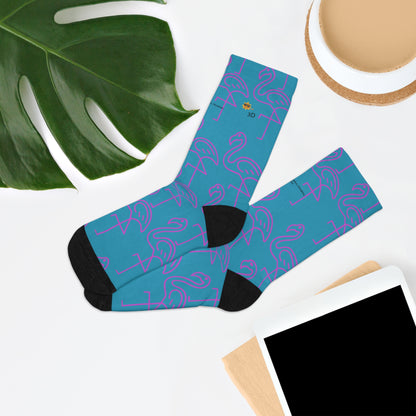 Copy of Tropical Flamingo Socks | Eco-Friendly Novelty Socks for Women | Fun Gift for Birthdays, Summer Parties, and Eco-Conscious Friends