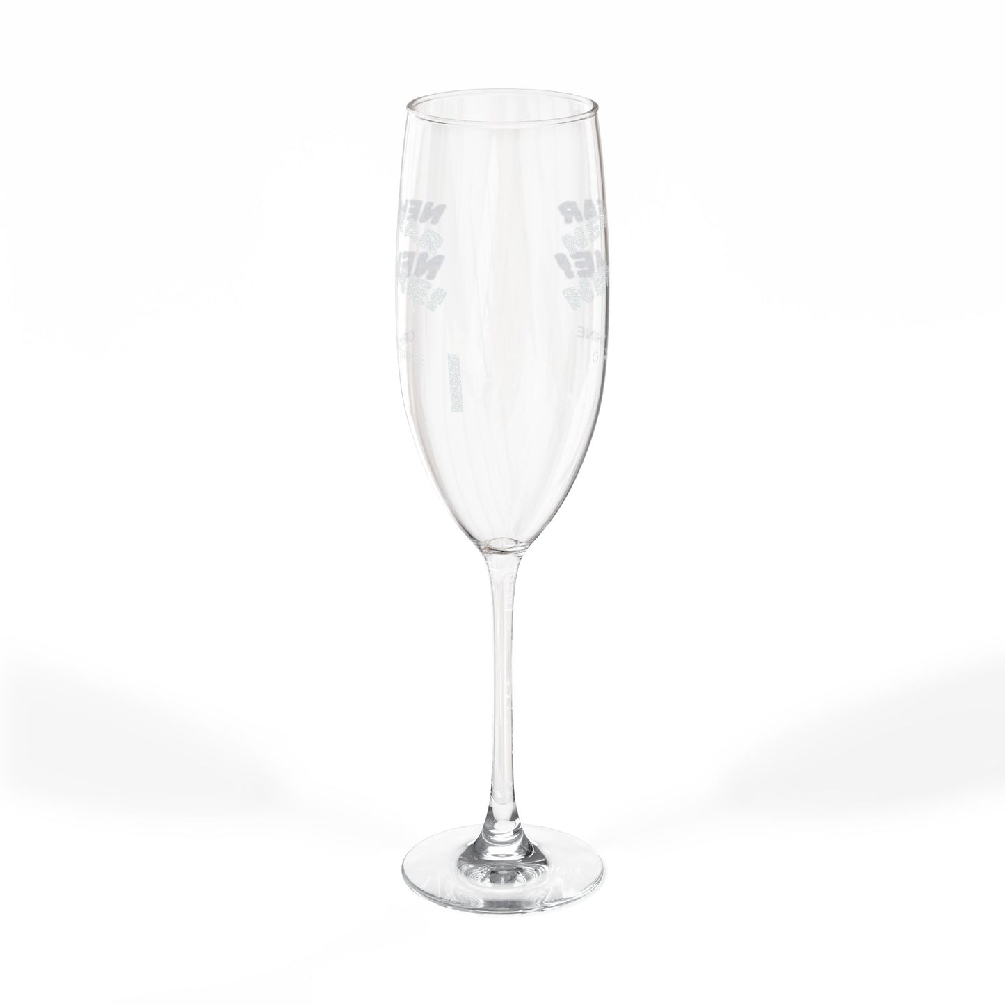 New Year New Me Celebration Glass –Personalized  Engraved 8oz Champagne Flute
