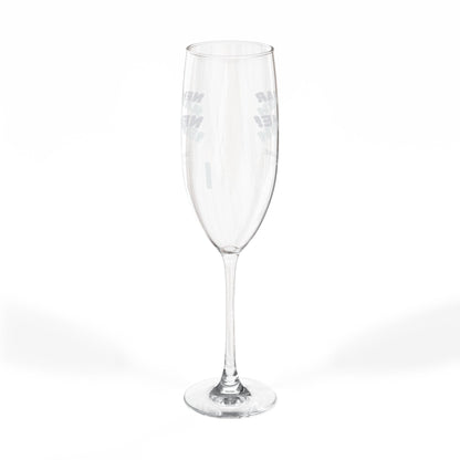 New Year New Me Celebration Glass –Personalized  Engraved 8oz Champagne Flute