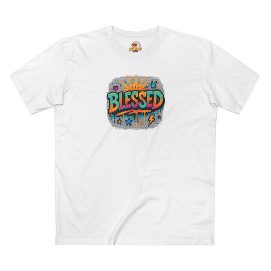 Blessed and Highly Favored Tee — Christian Faith Graphic T-Shirt (Luke 1:28)
