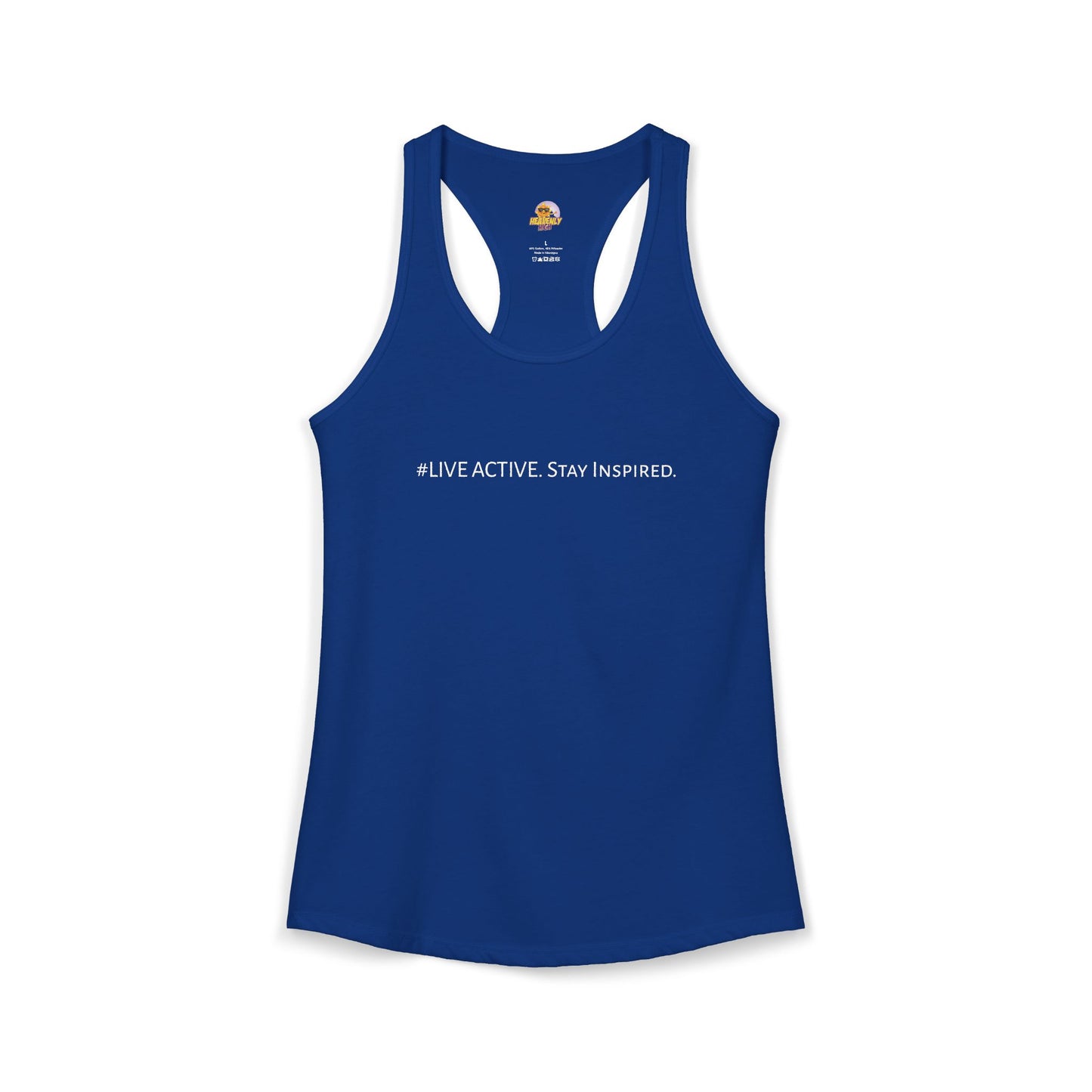 Women's "Live Active. Stay Inspired." Tank (White Logo)