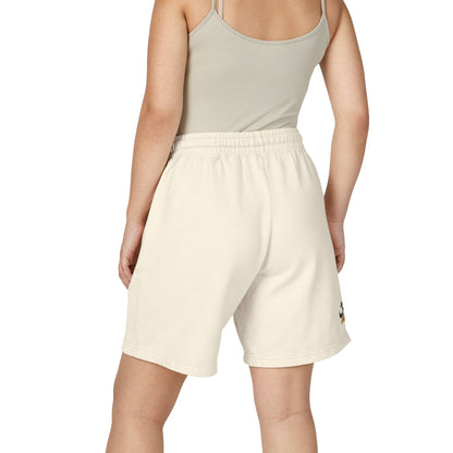 "Live Active. Stay Inspired." Sweat Shorts — Lightweight Casual Lounge Shorts (White Logo)