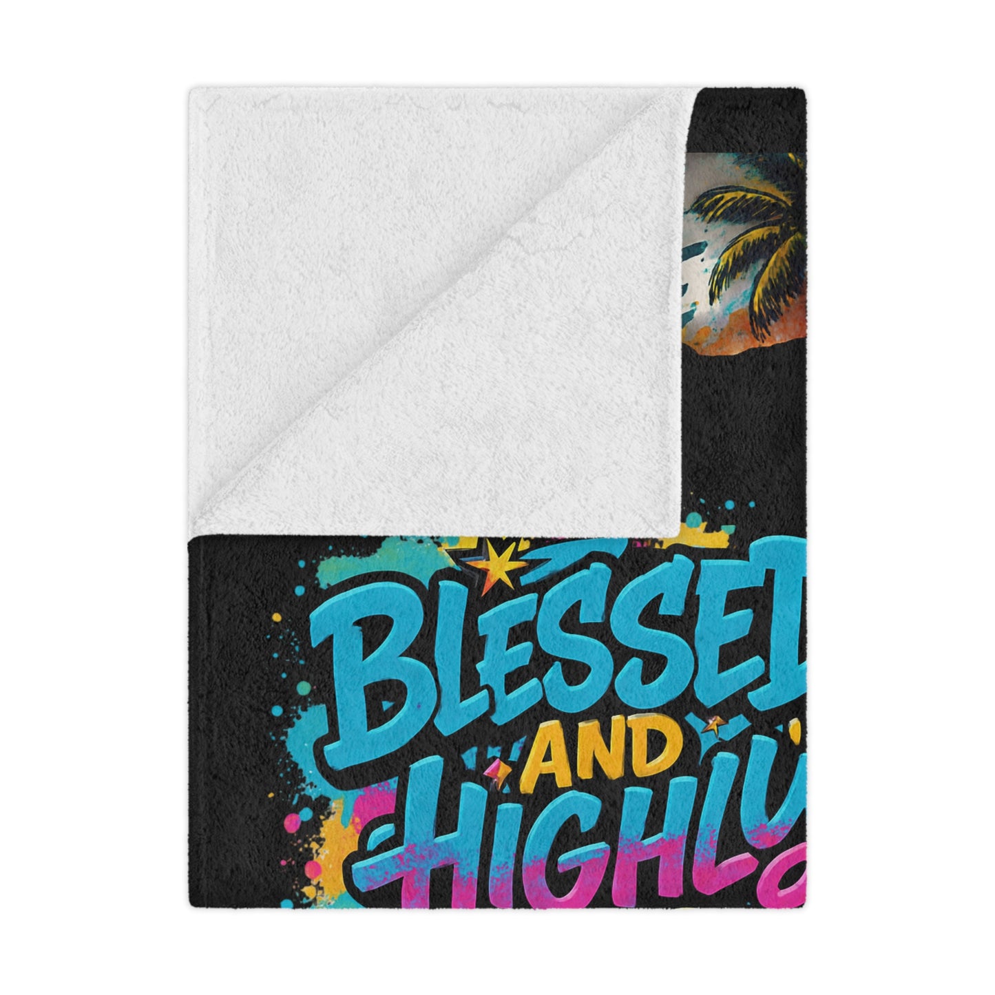 Blessed & Highly Favored Minky Blanket — Inspirational New Year Motivational Throw (Don’t Quit, Better Faster Stronger)