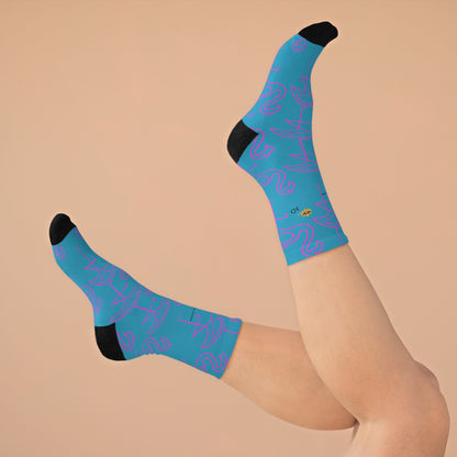 Copy of Tropical Flamingo Socks | Eco-Friendly Novelty Socks for Women | Fun Gift for Birthdays, Summer Parties, and Eco-Conscious Friends