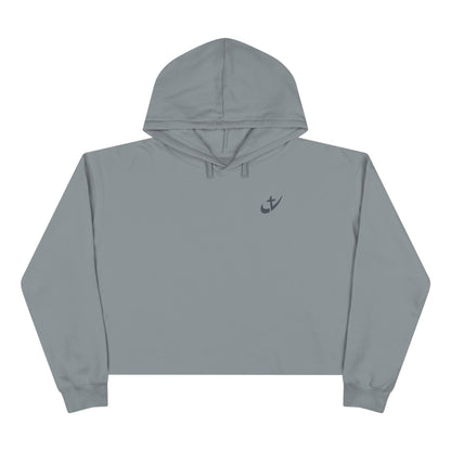 Cropped Hoodie — Heavenhighly Swoosh Chest Logo