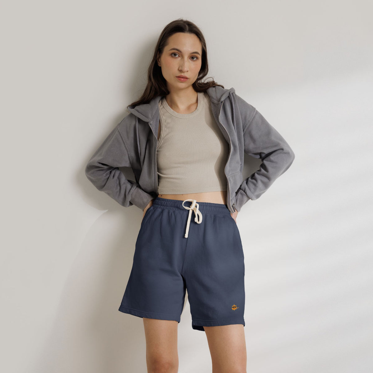 Heavenlyhigh Sun logo — Casual Lounge Sweat Shorts