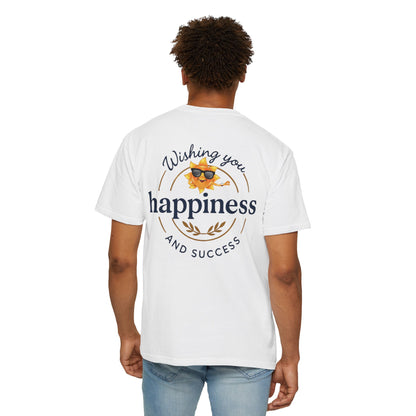 Wishing You Happiness Unisex T-Shirt, Casual Wear, Gift for Friends, Positive Vibes Tee, Summer Style, Motivational Clothing