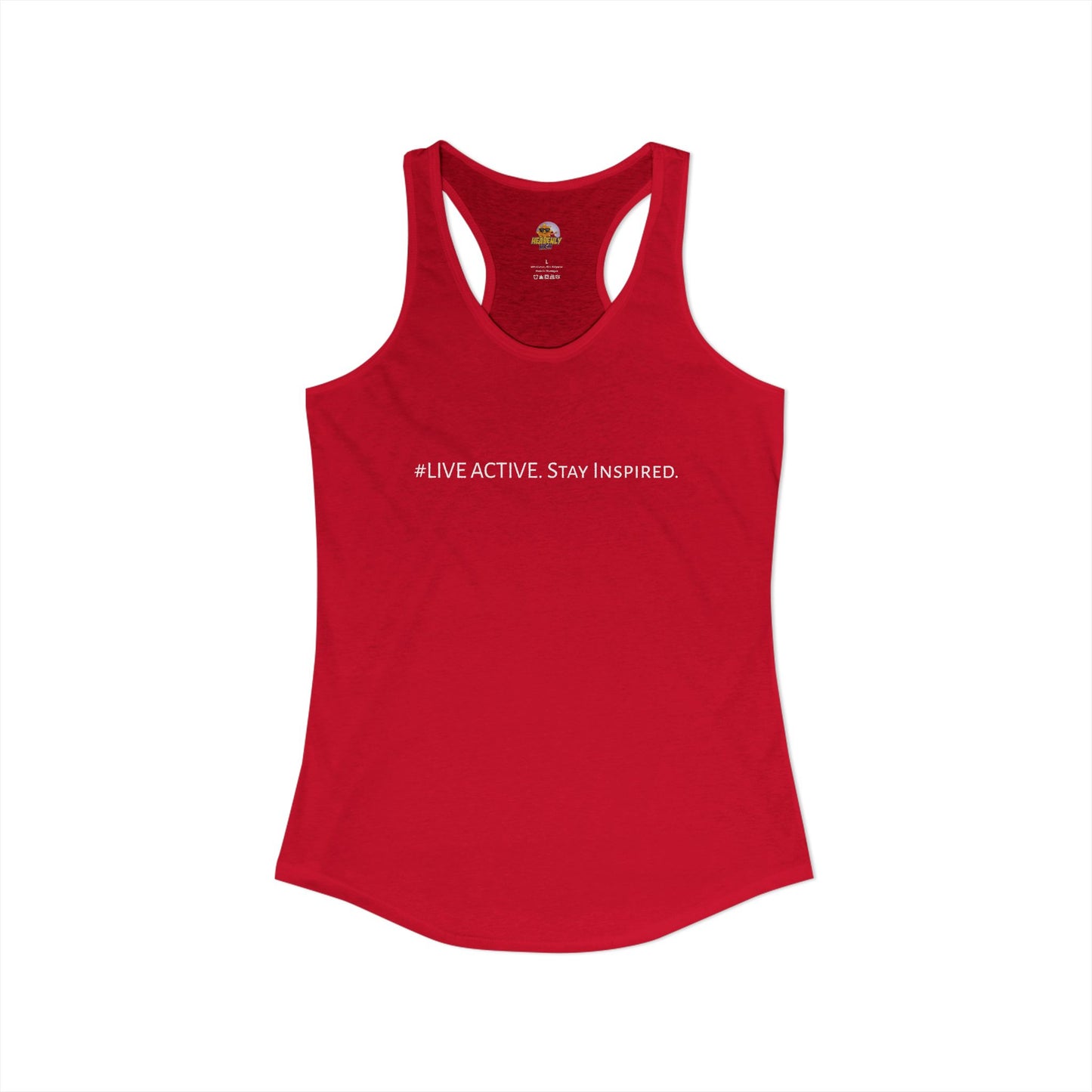 Women's "Live Active. Stay Inspired." Tank (White Logo)