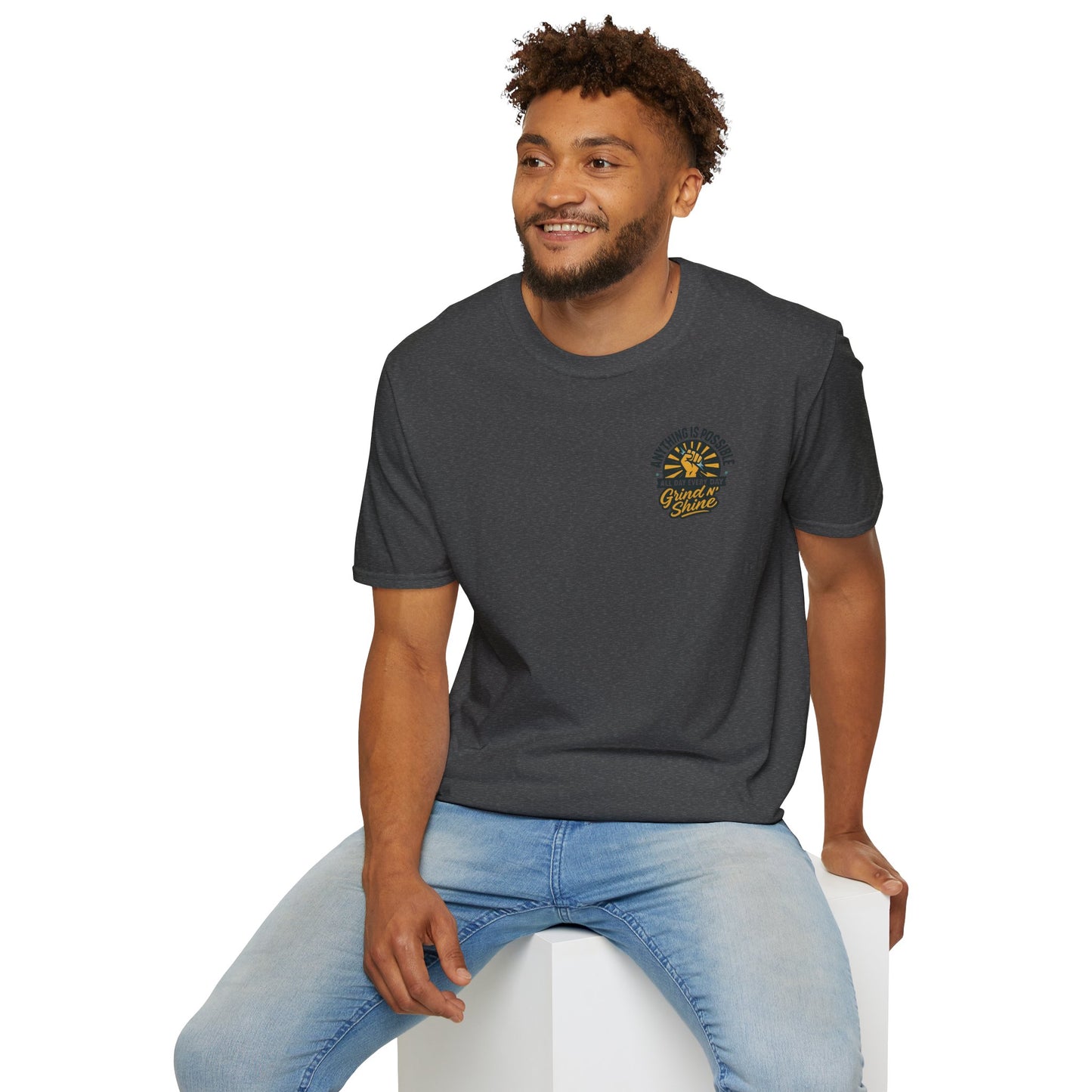 Anything Possible Motivational T-Shirt | Chill Vibes Tee for Fitness Enthusiasts, Daily Wear, Gym Motivation, Gift for Him/Her, Casual Style