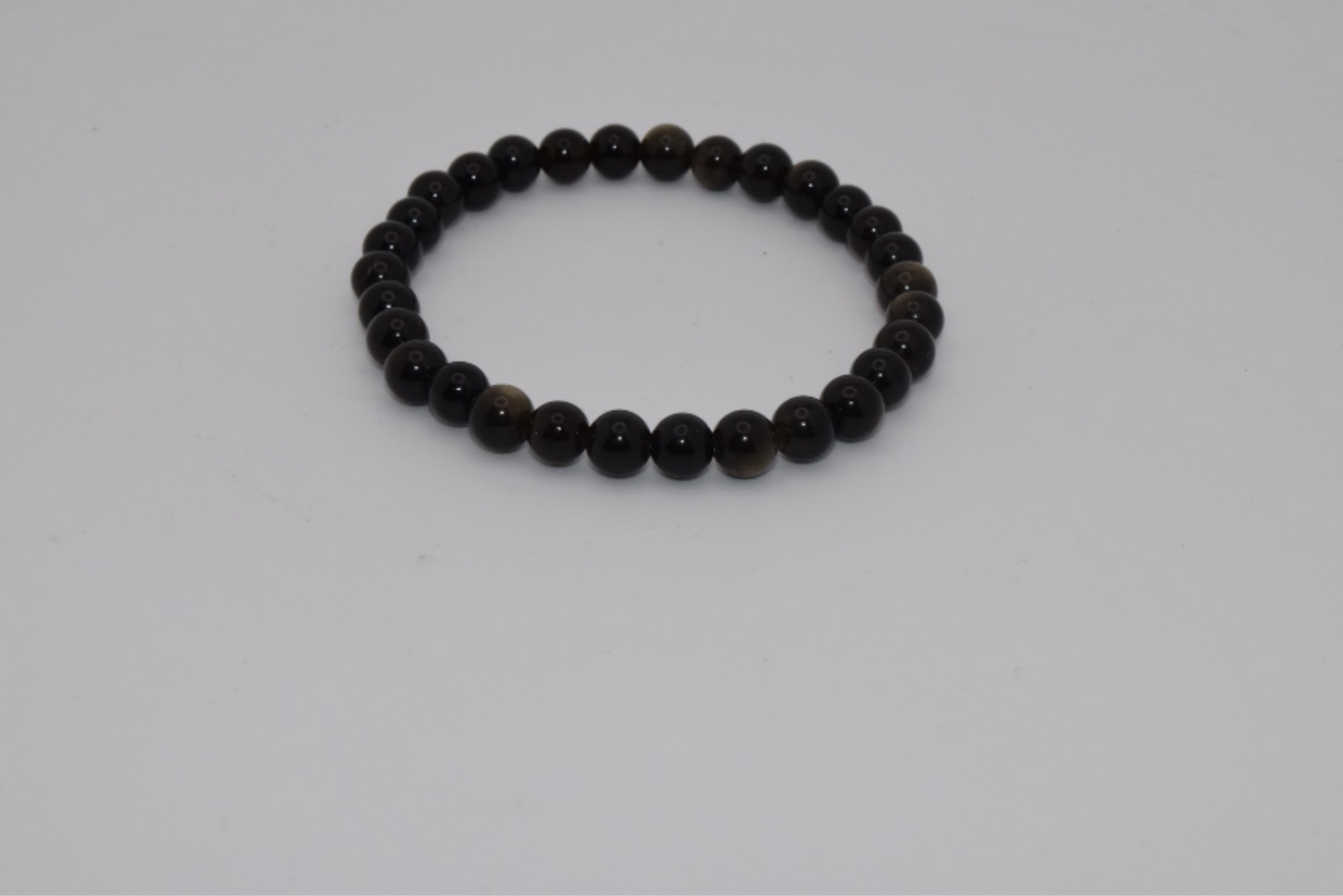 Gold Obsidian Bracelet 6mm