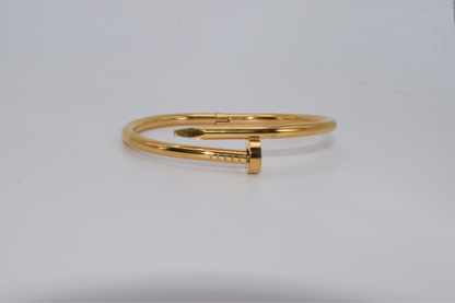 Nail Bangle - Golden