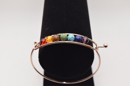 Chakra Bangle - Rose Golden