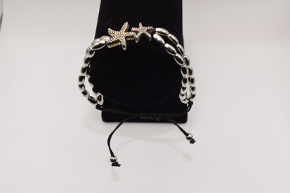 Starfish Metal Beaded Bracelet