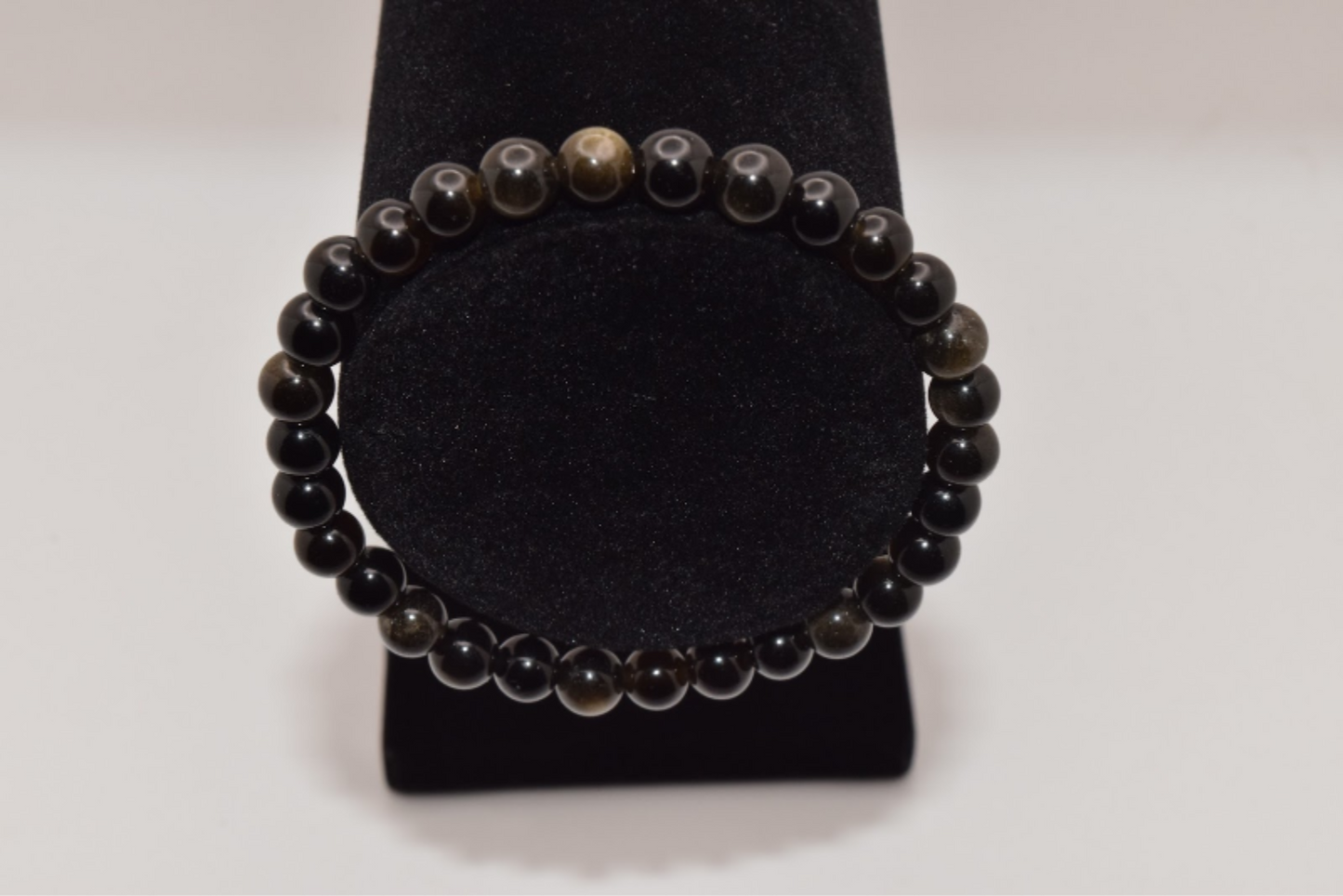 Gold Obsidian Bracelet 6mm