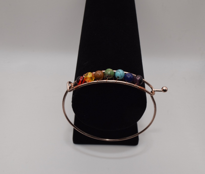 Chakra Bangle - Rose Golden
