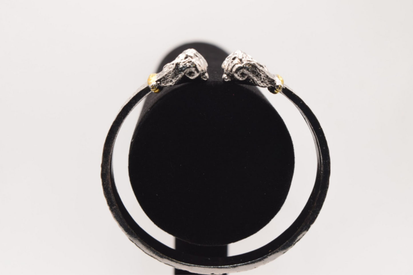 Silver Double Fist Cuff Bracelet