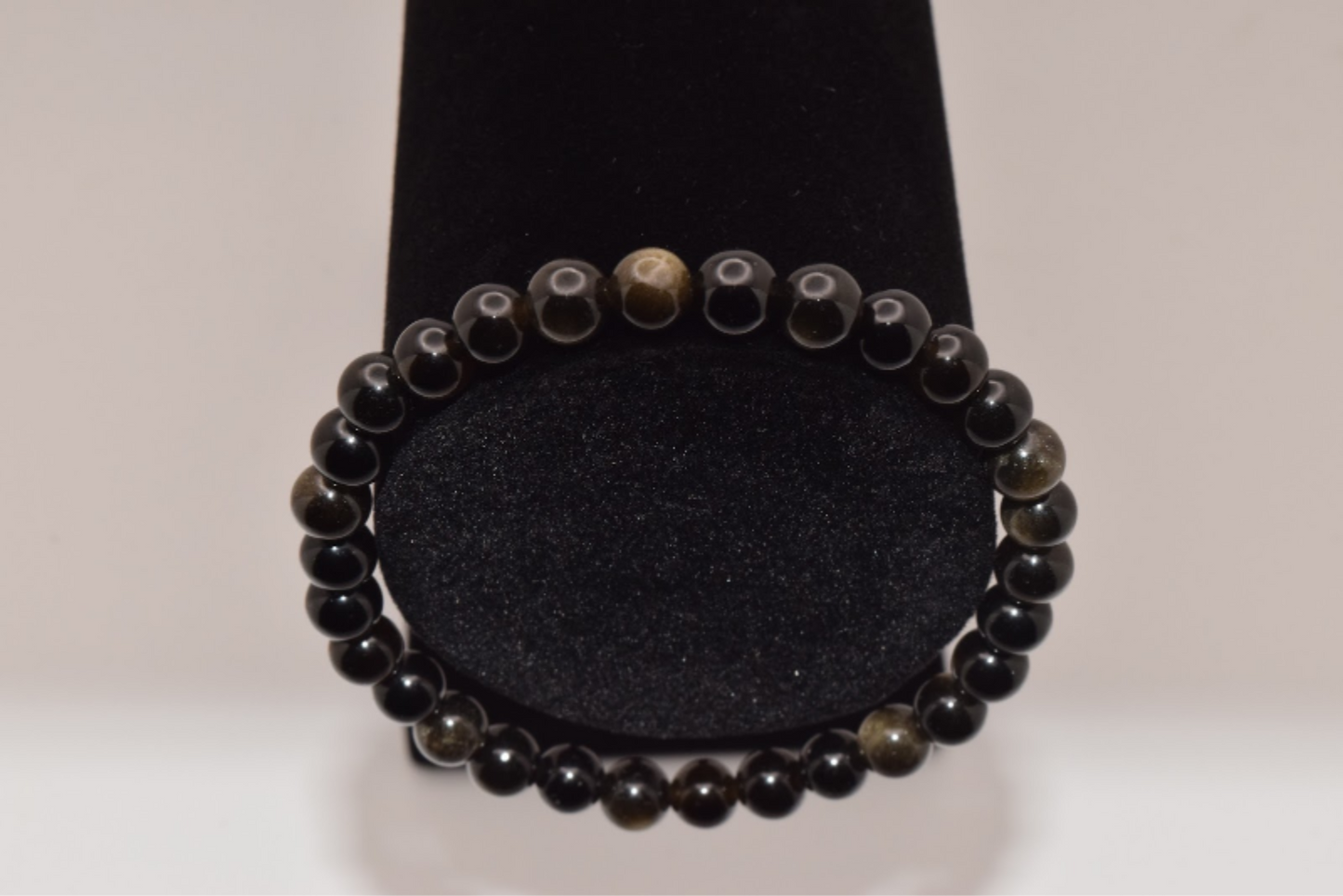 Gold Obsidian Bracelet 6mm