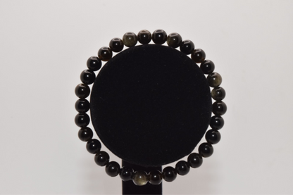 Gold Obsidian Bracelet 6mm