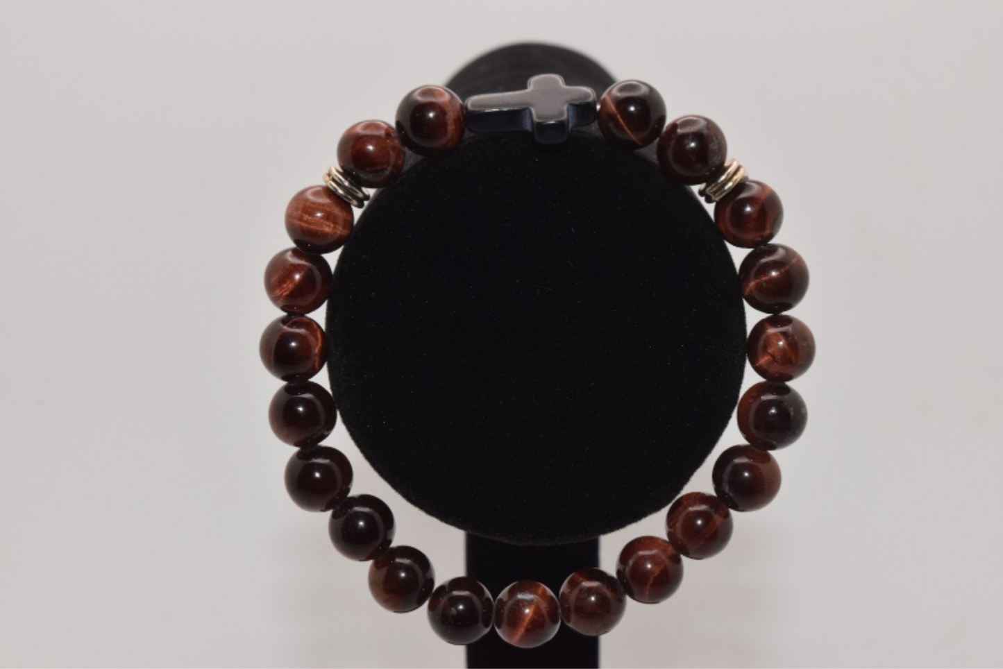 Braided Cross Beaded Bracelet - 8mm Coco